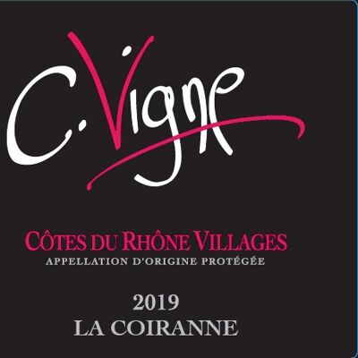 Vin La coiranne, Côtes du Rhône Villages 2019