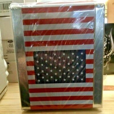 Distributeur de serviettes DINER drapeau USA avec 100 serviettes - métal