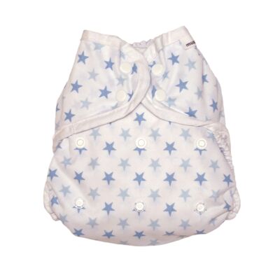 MuslinZ Cubrepañal lavable talla 2 Pale Blue Star