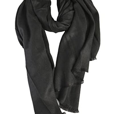 Foulard Taille Unique 85 x 190 cm - Nouvelle Collection 2023 Helsinki Noir