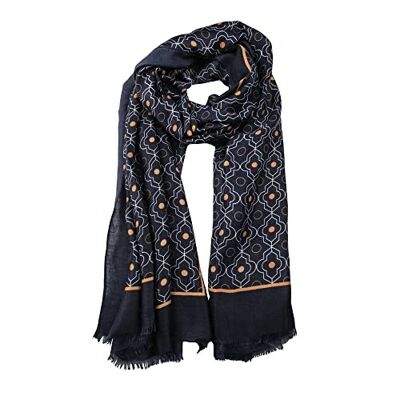 Scarf One size 85 x 190 cm - New Collection 2023 Cairo Blue