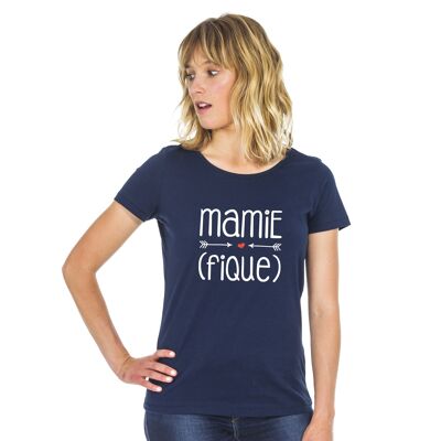 NAVY GRANNY TSHIRT (FIQUE)