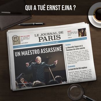 Dossiers Criminels - Le Maestro Assassiné - Jeu de Societe Escape Game - Jeu d'Enquête Immersif et Collaboratif 2