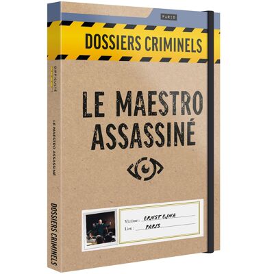 Dossiers Criminels - Le Maestro Assassiné - Jeu de Societe Escape Game - Jeu d'Enquête Immersif et Collaboratif