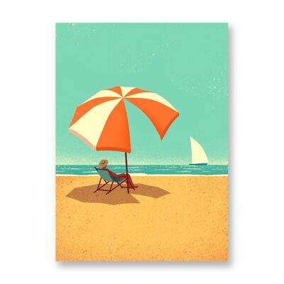 Sommerzeit - Kunstplakat | Grußkarte