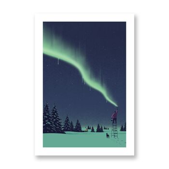 Peinture d'hiver - Affiche d'art | Carte de voeux 3