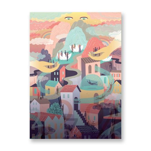 Come up - Art Poster | Greeting Card