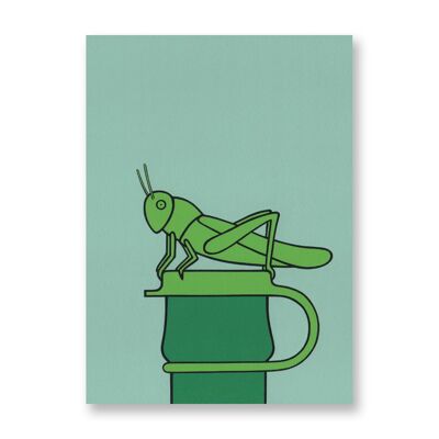 Heuschrecke - Kunstplakat | Grußkarte