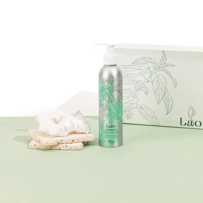 Sweet Christmas box: shampoo bianco tesoro e purificante con idrolato di ortica