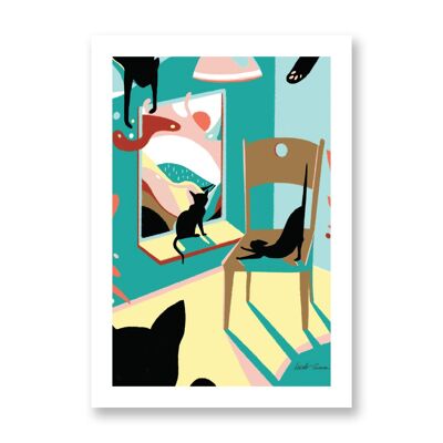 Of cats and afternoons - Art Poster | Greeting Card