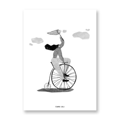 Il cacciatore di nuvole - Poster artistico | Biglietto d'auguri