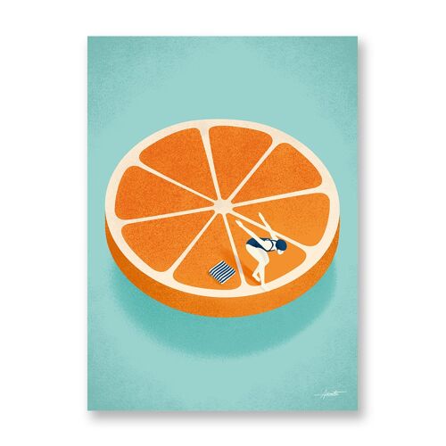 Orange - Art Poster | Greeting Card