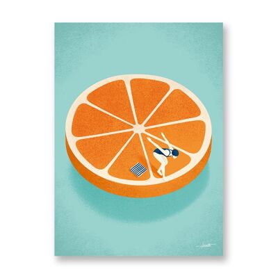 Orange - Kunstplakat | Grußkarte