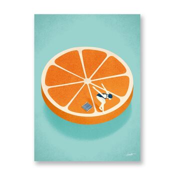 Orange - Affiche d'art | Carte de voeux 1