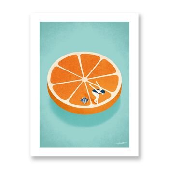 Orange - Affiche d'art | Carte de voeux 3