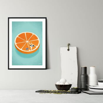 Orange - Affiche d'art | Carte de voeux 4