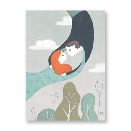 Hug - Art Poster | Greeting Card