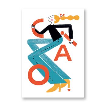 Ciao - Affiche d'art | Carte de voeux 3