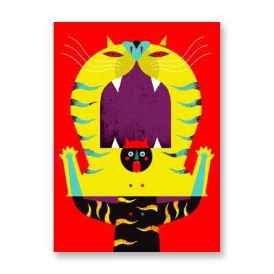 Tiger - Kunstplakat | Grußkarte