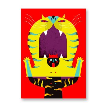 Tigre - Affiche d'art | Carte de voeux 1