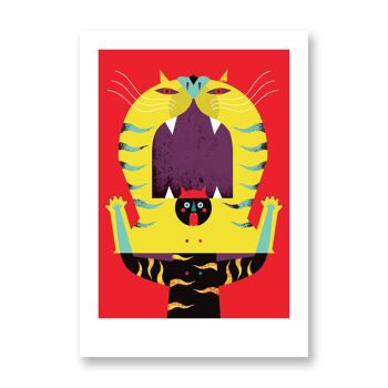 Tigre - Affiche d'art | Carte de voeux 3