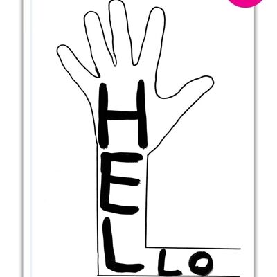 Notebook (A6) - Funny Gift - Hello