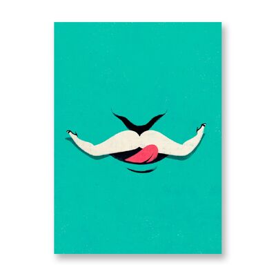 Oral s*x - Art Poster | Greeting Card