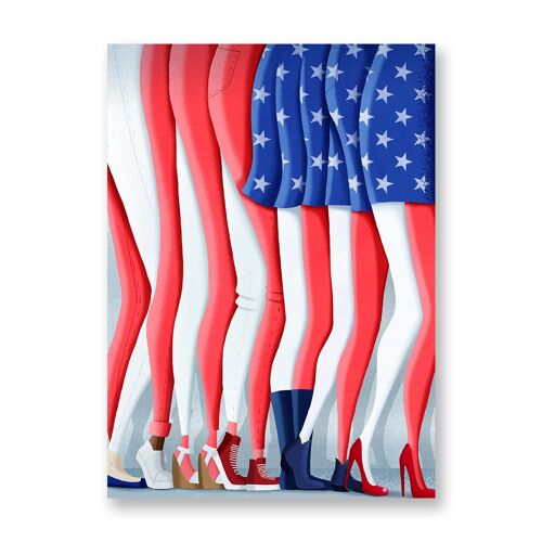 Women's march - Art Poster | Greeting Card