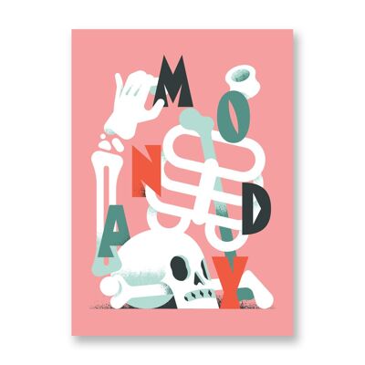 Monday - Art Poster | Greeting Card