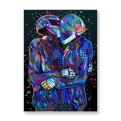 Daft Punk - Póster de arte | Tarjeta de felicitación