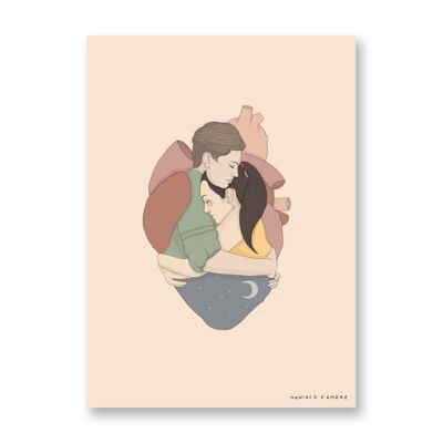 Unser Herz - Kunst Poster | Grußkarte