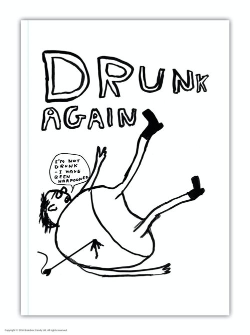 Notebook (A6) - Funny Gift - Drunk Again
