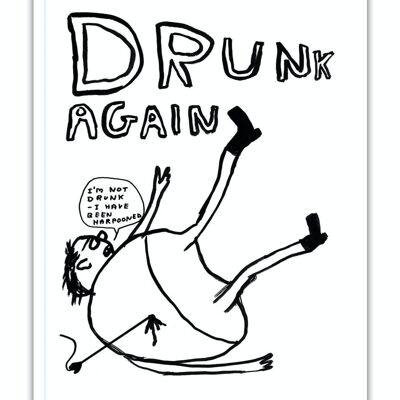 Notebook (A6) - Funny Gift - Drunk Again