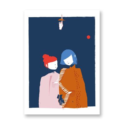 San Valentín - Póster de arte | Tarjeta de felicitación