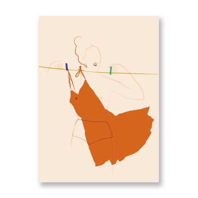 Laundry - Art Poster | Greeting Card