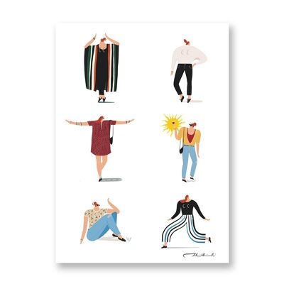 Kleider - Kunstposter | Grußkarte