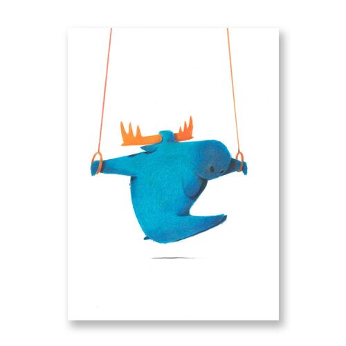 Moose - Art Poster | Greeting Card