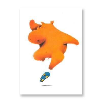 Nashorn - Kunst Poster | Grußkarte