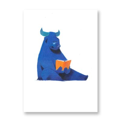 Bull - Póster de arte | Tarjeta de Felicitación II