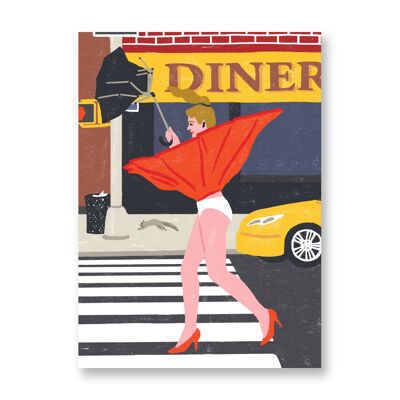 Diner - Póster de arte | Tarjeta de felicitación