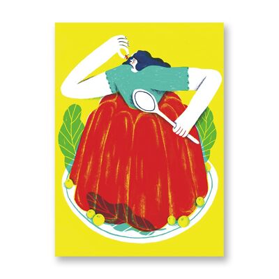 Chica Aspic - Póster de arte | Tarjeta de felicitación