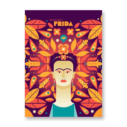 Frida - Art Poster | Greeting Card