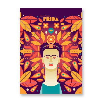 Frida - Póster de arte | Tarjeta de felicitación