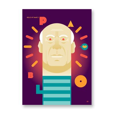 Pablo - Kunstplakat | Grußkarte