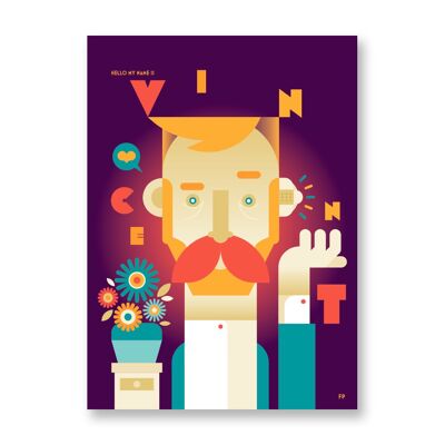 Vincent - Póster de arte | Tarjeta de felicitación