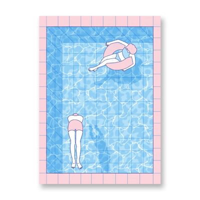 Eintauchen! - Kunst Poster | Grußkarte