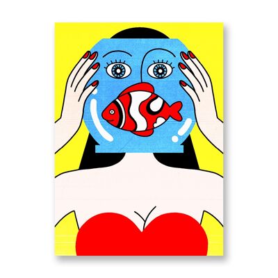 MouthFish - Kunstplakat | Grußkarte