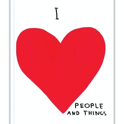 Notebook (A6) - Funny Gift - I Love People