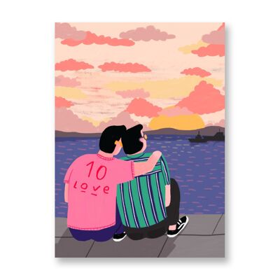 Liebe - Kunst Poster | Grußkarte
