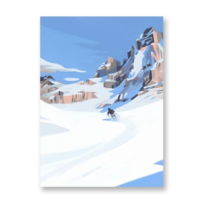 Montagne - Affiche d'art | Carte de voeux